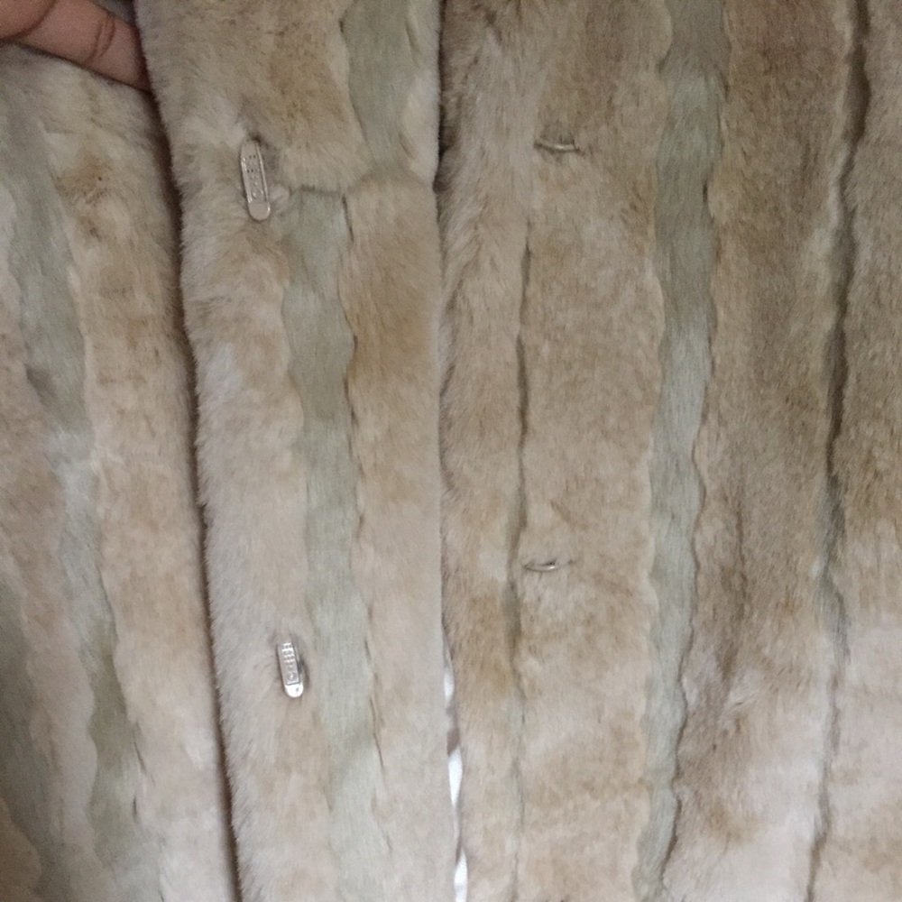 Full Length 39” Fur Coat Jacket Size XL EUC - Picture 7 of 8